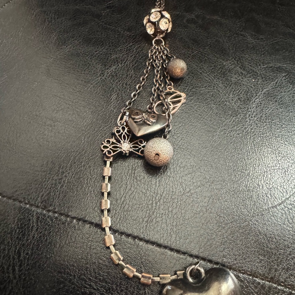 Elegant Silver Heart Charm Necklace